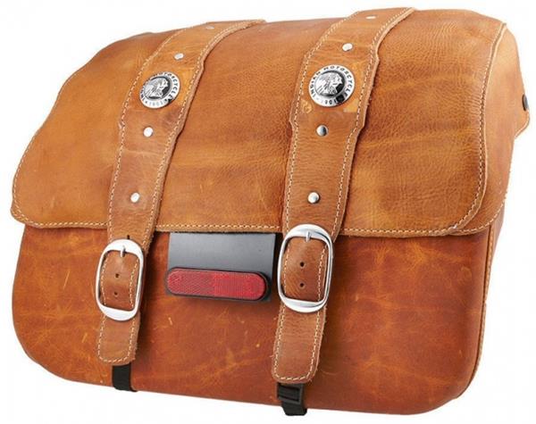 Indian Motorcycle Scout Leather Saddlebag Kit Tan